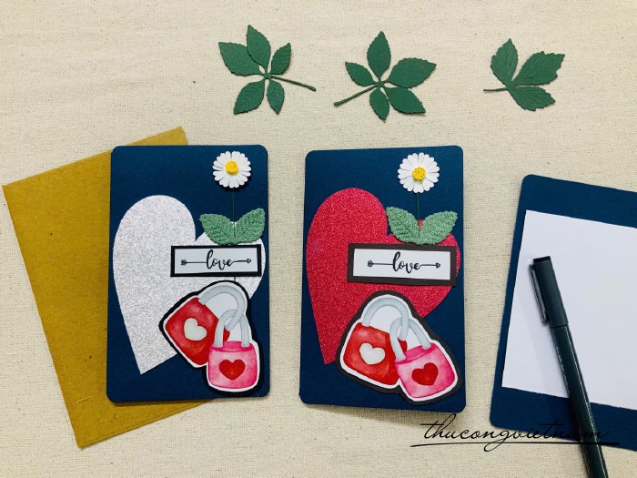 Thiệp Love hoa cúc (10x15cm)